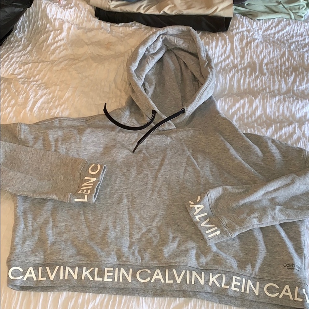 Calvin cropped hoodie